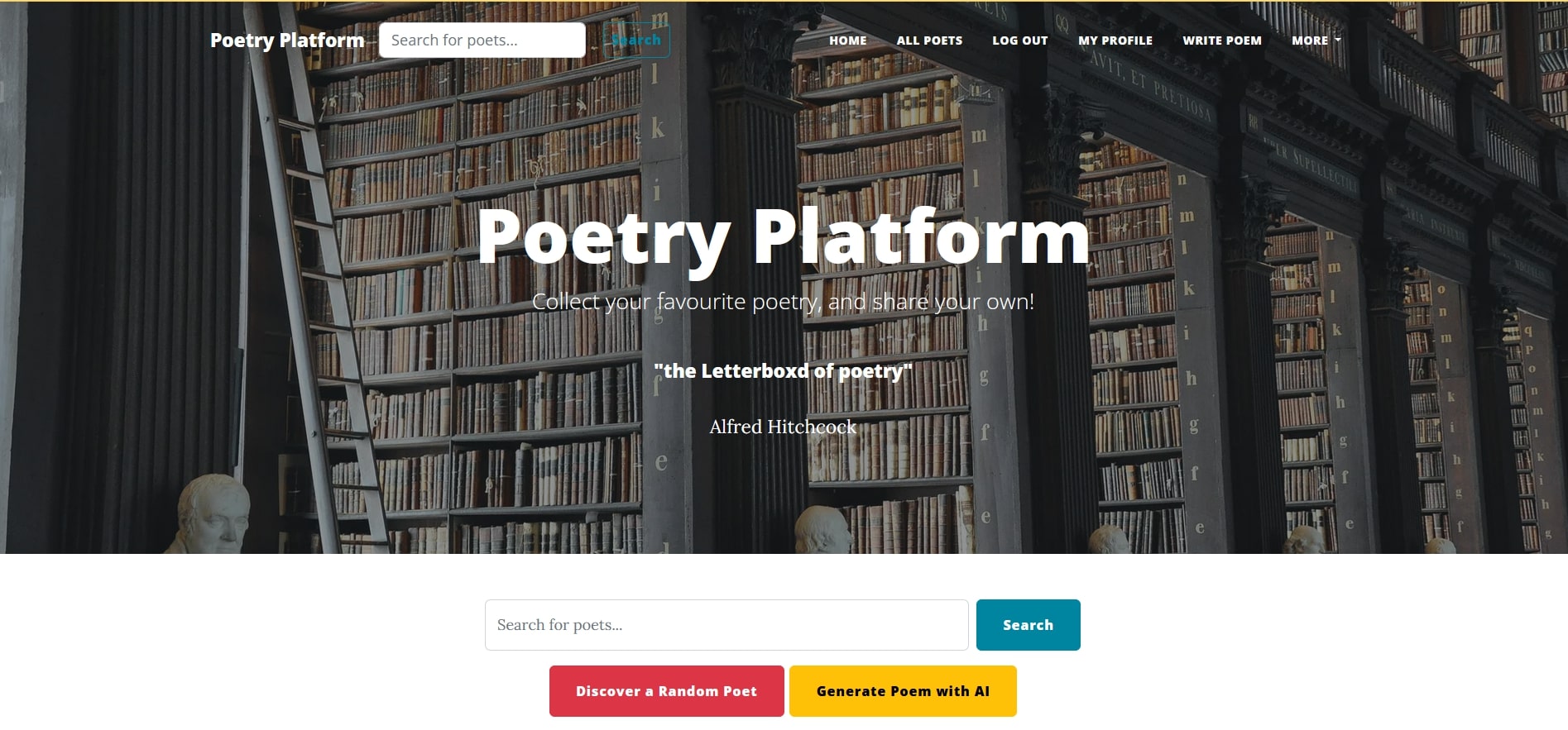 Poetry Screenshot